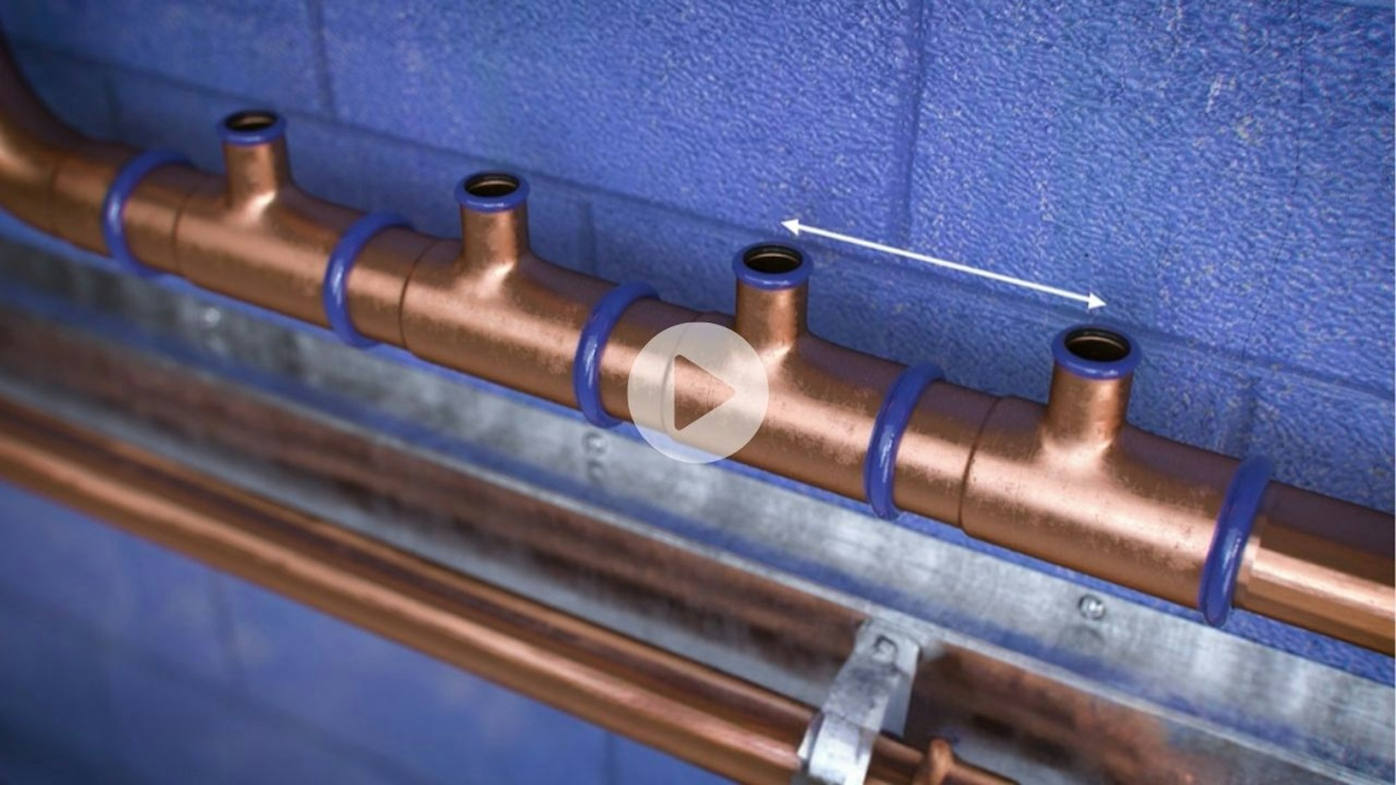 Brymec Copper Press Manifold Tee