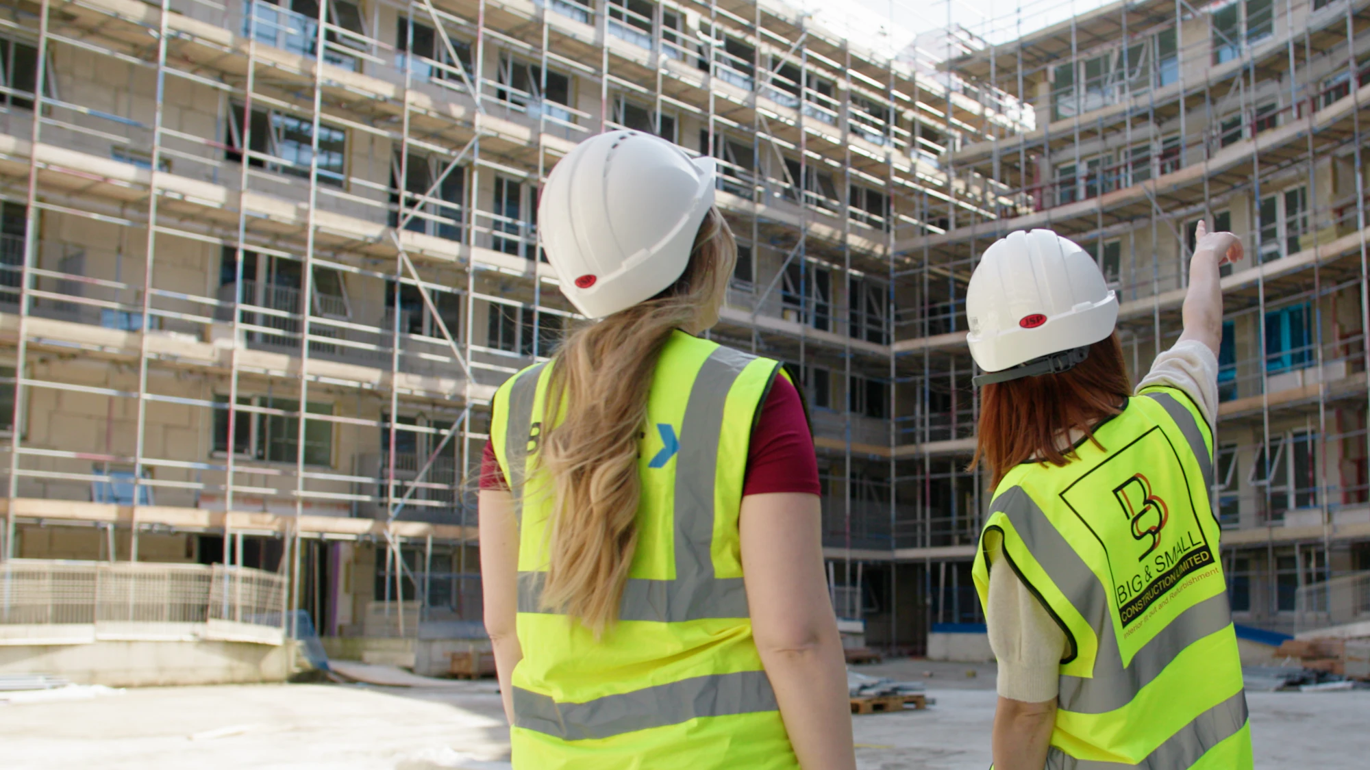 Photo of Brymec and BSC employees on site at Angel Way